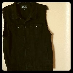 Black Denim Vest